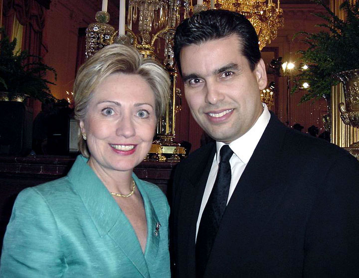 Hillary Clinton and William Rodriguez 2002